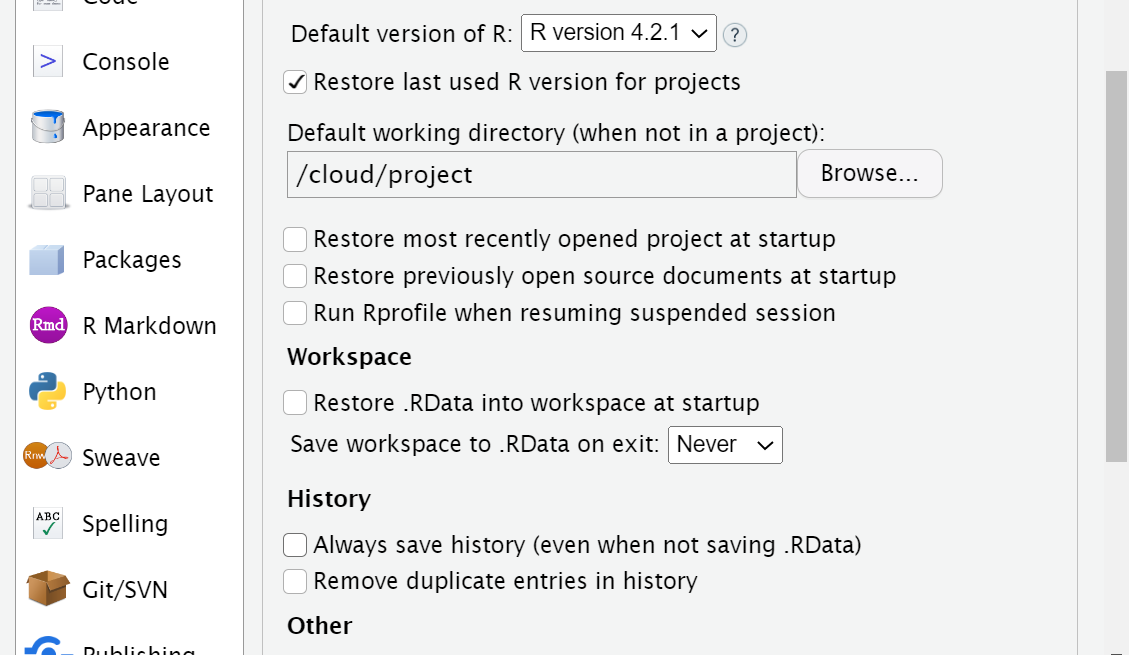 Set these options to increase reproducibility